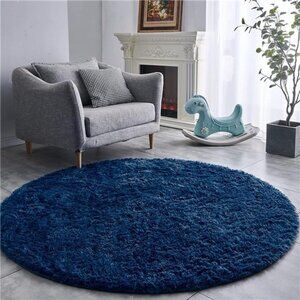 NEW Dark Blue Ultra Soft Area Rug